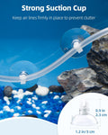 Pawfly Aquarium Tubing, 50 Feet Fish Tank Airline Tubing, Aquarium Air Pump Accessories Kit with Air Stones, Check Valve