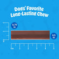 N-Bone Mega-Bone Long-Lasting Dog Chews, Blueberry Pumpkin Muffin Flavor, Natural Dog Bones for Large Dogs, 6 Chews (16.