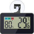 Reptile Thermometer Hygrometer Digital Gauge with Hook & Suction Cup, Accurate Temperature and Humidity Monitor for Rept