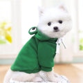 Warm Fleece Lined Dog Hoodie Winter Cute Coat Frog Costume