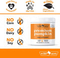 Wild Acre Pumpkin Powder for Dogs - No More Diarrhea or Scoots! - Digestive Puree Treat or Food Topper - Fiber Supplemen