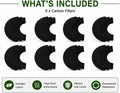 Activated Carbon Filters Compatible with Litter-Robot 4 (LR4), Replacement Deodorizing Carbon Filters for Cat Litter Box