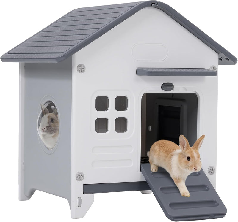 Plastic Rabbit Cage Outdoor Indoor, Bunny Cage Guinea Pig Cages Enclosure