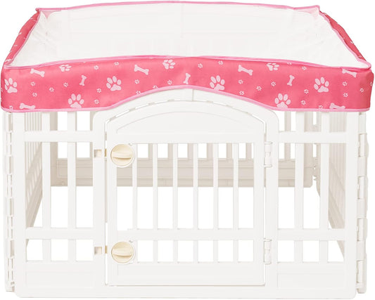Dog Playpen Mesh Top Cover for 36" Inch Pet Playpen with 4 Panels,[ Note: Playpen Not Included] Dog Crate Cover Pet Tent