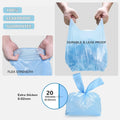 Bilibara Cat Litter Bags, 120 Count, Ultra Thick, Scented, Leak-Proof, Disposable, 15 Liters Capacity