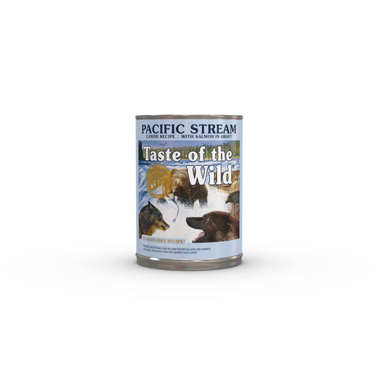 Taste of the Wild Pacific Stream Canine Recipe with Salmon in Gravy Canned Dog Food, 13.2-oz, Case of 12