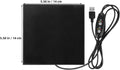 USB Small Pet Heating Pad, 5.5 Inch Reptile Heat Mat with Temp