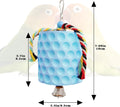 Extra Large Bird Chewing Toy, Parrot Beak Grinding Calcium Stone with Bells, Bird Cage Accessories, Cage Toys for Cockat