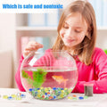 Flat Glass Marbles, 1Lb 0.75 Inch Glass Gems for Vase Filler, Crafts, Aquarium and Fish Tank Pebbles, Party Centerpieces
