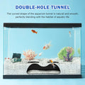 Aquarium Cave Tunnel, 2 Hole Fish Tank Hideout for Gravel or Sand Setup