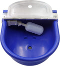 MINYULUA Automatic Waterer Bowl Large Horse Waterer with Float Valve (Blue)