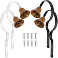 PHITUODA 4 Pcs Shopkeepers Bell for Door Opening, Antique Door Bell Wall Mounted Metal Doorbell Hanging Door Bells Ring Bells, Dog Training Bells for Potty Training
