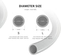 FZONE Aquarium Tubing 12/16mm 3M Flexible PVC Hose for Filters