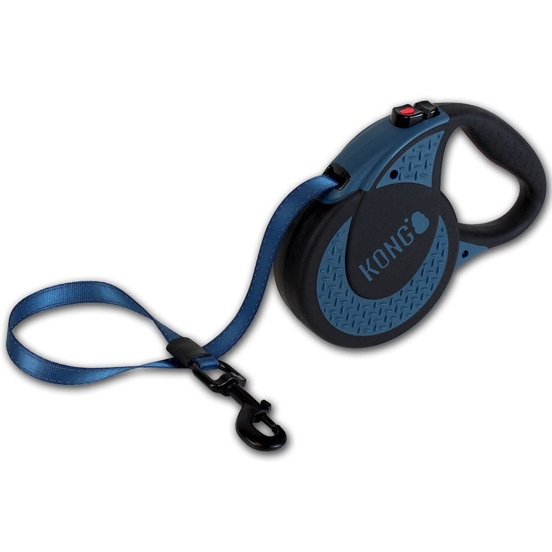 Kong Alcott Ultimate Retractable Dog Leash, Extra Large, Blue, 16' Long