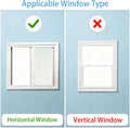 Vertical Cat Door for Window, Fits 41"-62" Height Window, 1-Min Install | Aluminum Frame + HD Glass | Weatherproof Desig