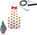 Bird Diapers, Bird Leash Harness and Diaper Set, Parrot Nappy, Diapers for Birds Cockatiel Parrot (XL-Watermelon)
