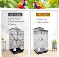 Universal Bird Cage Seed Catcher – Stretchy, Lightweight Mesh Skirt for Parrot Cages, Stops Scatter, Breathable Fabric, Adjustable & Reusable, White viiwxx