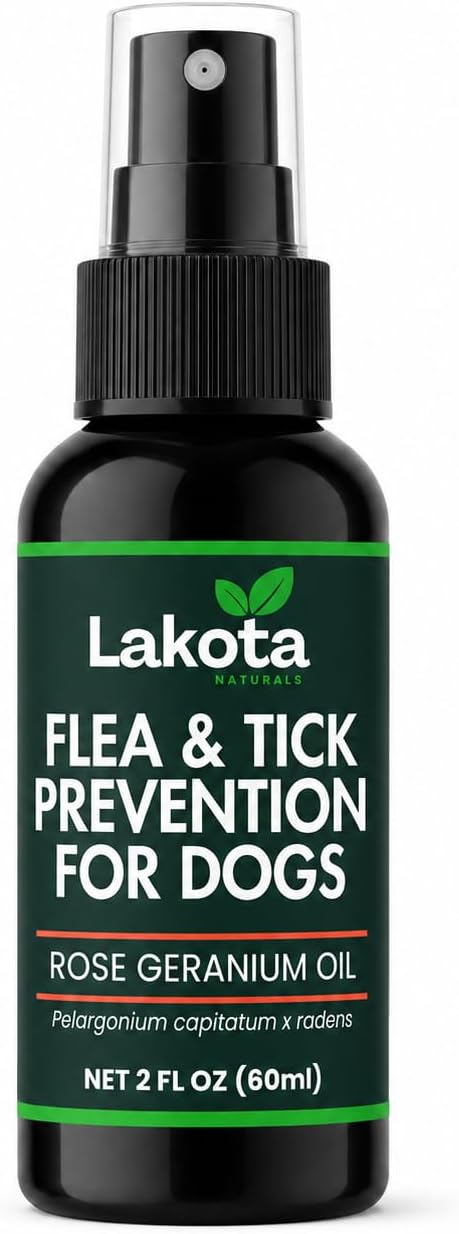 All Natural Flea and Tick Prevention Spray for Dogs - 2oz