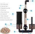 Hygger Aquarium Double Sponge Filter, Comes with 2 Spare Sponges, 1 Bag of Bio Ceramic Media Balls, Quiet Submersible Fo