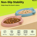 Wingcases Cat Bowls 2pcs Silicone Shallow Plates, Anti-Slip Dishwasher Safe Food and Water Dishes for Kittens