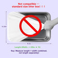 120 Count 26" x 11.8" Automatic Cat Litter Box Bags Compatible with Cmg Fmo Fstg Robot Litter box, Thick Self-Cleaning Cat Litter Box Replacement Liners with Drawstring Heavy Duty