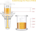 YIBIKEHO Pet Liquid Feeding Kit Pet Feeding Syringe Soft Tip, Cat Dog Syringe Bottles for Pet Feeding,Pet Medical Feeding Dispenser Tool (White)