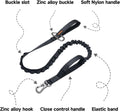 EXCELLENT ELITE SPANKER Tactical Bungee Dog Leash Military Adjustable Dog Leash Quick Release Elastic Leads Rope with 2 Control Handle(Black