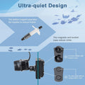 hygger 1050 GPH Aquarium Wave Maker Pump with Strong Magnetic Suction Base, Ultra-quiet 360 Degree Rotating Submersible 