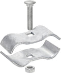 WRINGKIT 10 Pack Dog Kennel Clamps, 1-3/8" Chain Link Fence Panel Clamps, Galvanized Pipe Panel Frames, Chain Link Fence Hardware for Temporary Dog Kennels, Chicken Coops, Metal Cage