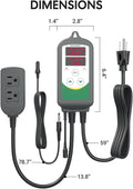 Inkbird ITC-308S Aquarium Heating and Cooling Dual Stage Temperature Controller Freshwater Saltwater Aquarium Tropical F