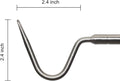 REPTI ZOO Portable Mini Snake Hook Collapsible Stainless Steel Snake Tongs and Snake & Reptile Hook Retractable Catching