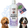 Dood Woof Dog Shampoo and Conditioner for Doodle - All Natural Dog Shampoo for Smelly Dogs, Sensitive Skin Pet Shampoo for Dogs, Goldendoodle, Doodles, Poodle, Puppy Shampoo and Conditioner - Dog Soap