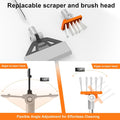 FZONE Algae Scraper, Adjustable 19-26 Inch Aquarium Cleaner with Blades
