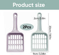 2 Pcs Cat Litter Scoop, Strong Cat Poop Scoop, Plastic Cat Litter Tray Scoop, Poop Scoop Cat Litter, Pooper Scooper Cat 