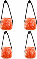POHS Himalayan Salt Lick on Rope 3 lb Each (Pack of 4) for Horses & Livestock – Natural Pink Mineral Salt Block - Salt L