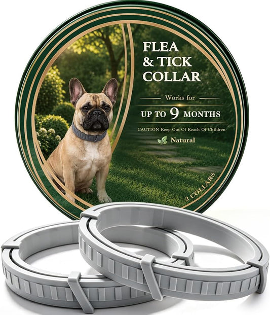 NJKPUYT Flea Collar for Dogs, Dog Tick Collar, Tick and Flea Collar for Dogs, Flea and Tick Collar for Small Dogs, Flea 