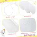 Abbylike 1 Pcs Halloween Poseable Goose Wings for 13-28", Rippled Edge
