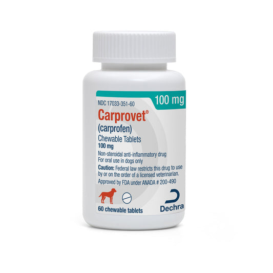 Carprovet® (carprofen) Chewable Tablets for Dogs - 100mg, 60 Tablets