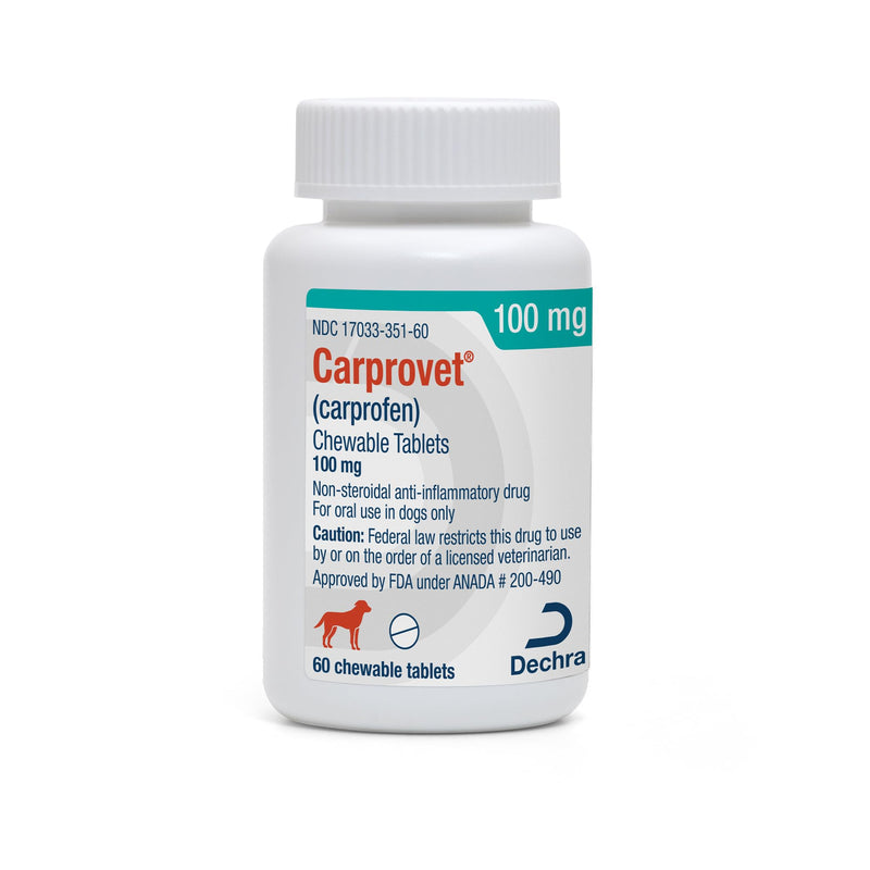 Carprovet® (carprofen) Chewable Tablets for Dogs - 100mg, 60 Tablets