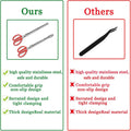 2pcs Snake Feeding Tongs, 15 inch Snake Hook Snake Grabber Tool Snake Stick Reptile Tongs for Bearded Dragon Snake Repti