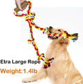 Fejapa Extra Large Dog Rope Toys for Aggressive Chewers - Tug of War, Interactive, Heavy Duty, Outdoor, Medium to Large Breed Dog Chew Rope with Handle
