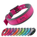 Personalized Dog Collar with Name and Phone Number | Durable Metal Buckle | Ultra Wide Soft Neoprene Padded | Adjustable Reflective Weatherproof Dog Collar for Large Medium and Small Dogs