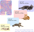 Tierecare 2 Pack Cat Blanket for Indoor Cat, Warm Calming Kitten & Puppy Beds for Anxiety and Stress, Washable Small Dog Mat for Crate, Fuzzy Pet Blankets