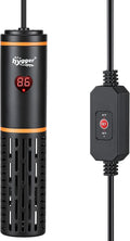 hygger Aquarium Heater, 25W/50W/100W/200W/300W/500W Fish Tank Heater, Turtle Tank Heater with External Controller, Digit