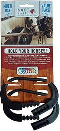 Quick Release Horse Trailer Tie 5 Breakaway Levels Black 2pc