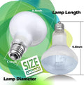 Reptile Heat Lamp 75W 2 Pack,UVA Basking Light Bulbs,Natural Daylight Terrarium Heat Lamps for Bearded Dragon Accessorie