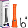 TactEagle UV Flashlight Black Light, 365nm Blacklight Pet Urine Detector, Rechargeable Blacklight Flashlight for Dog/Cat Urine Stains, Bed Bug, Resin Curing, Scorpions Finder, Orange