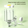 8.4 Oz No Mess Bird Water Feeder, Auto Parrot Cage Water Dispenser