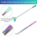 Catcan 4 in 1 Quarium Aquascape Tools Kits, Fish Tank Plant Tools Tweezers