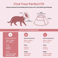 Avont Soft Mesh Cat Cone, Adjustable Anti-Lick E-Collar (Pink S)